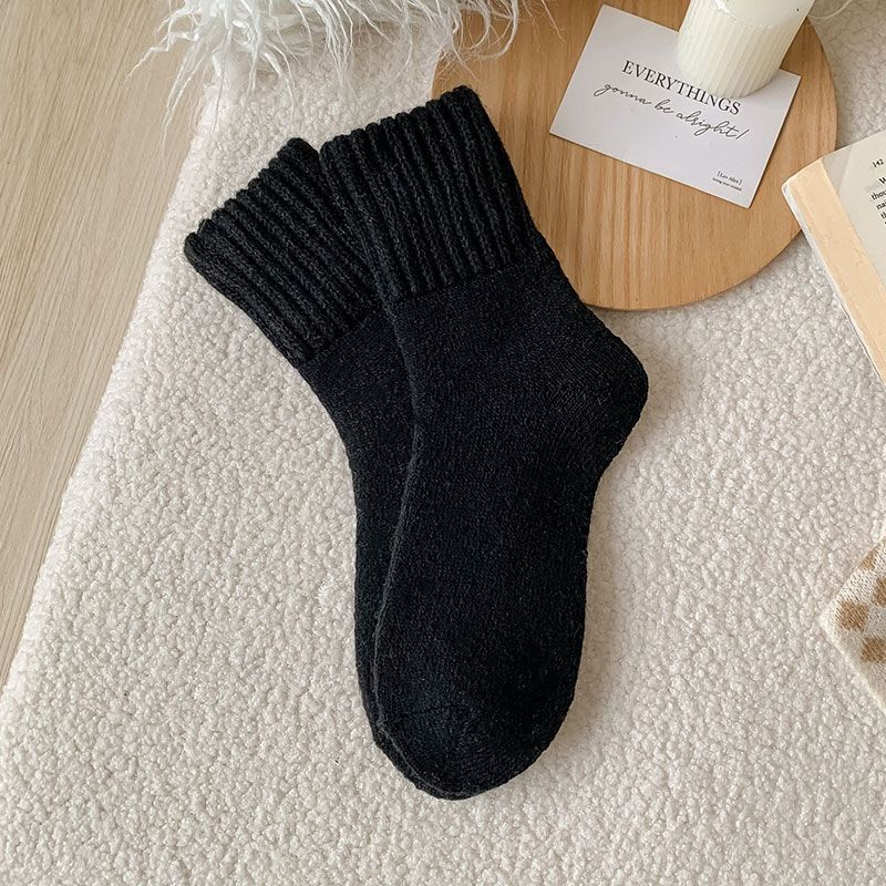 Velvet-Lined Plush Tube Socks — Cozy Thermal Crew Socks