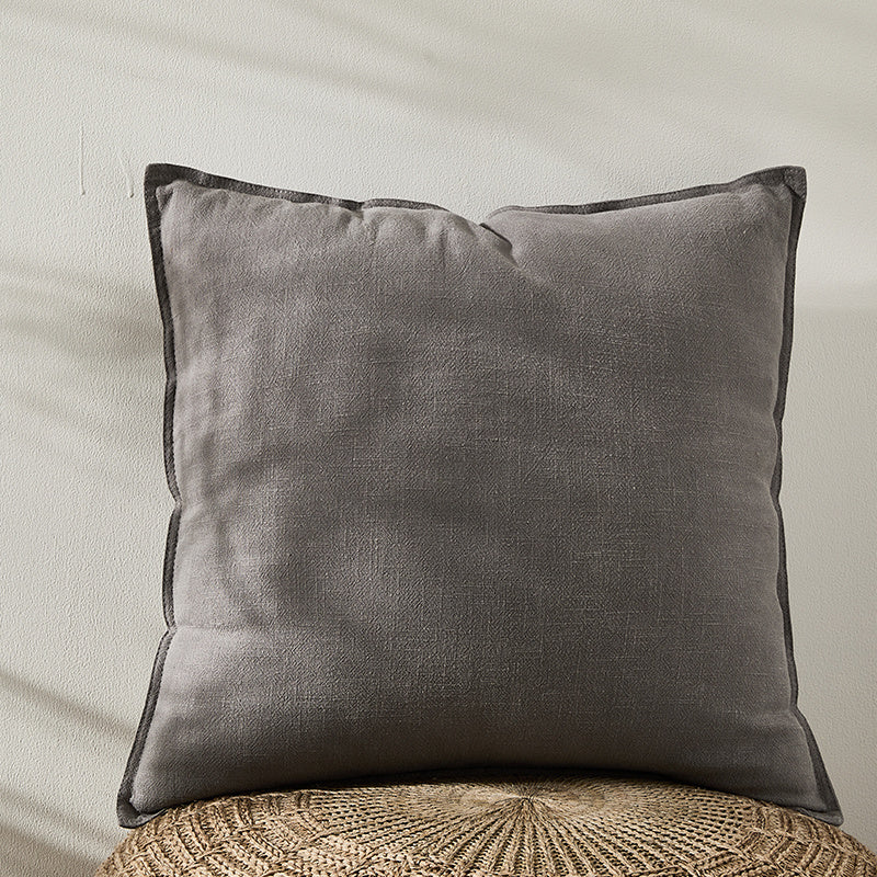 Linen & Cotton Pillow Cover – Modern Rustic Style