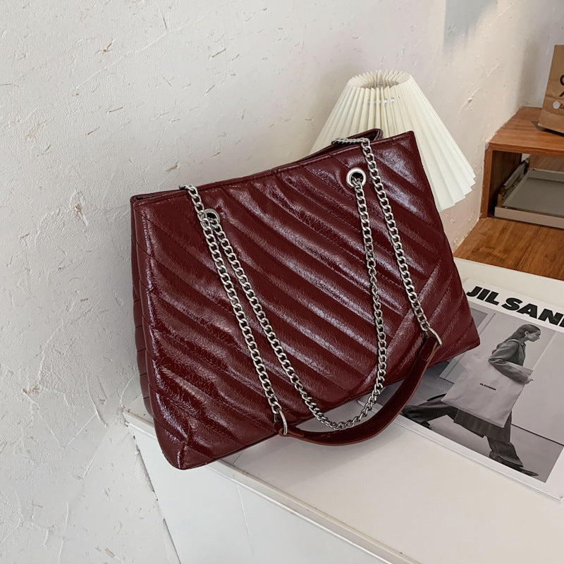Chain Strap Tote / Crossbody Bag — All-Match Everyday Style
