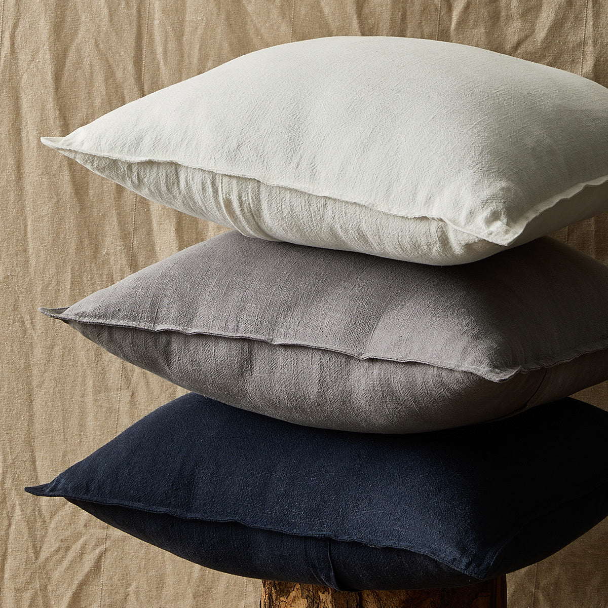 Linen & Cotton Pillow Cover – Modern Rustic Style
