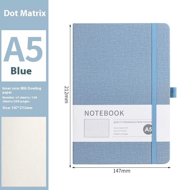 Good-Looking A5 Bandage Office Journal — PU Cloth Cover