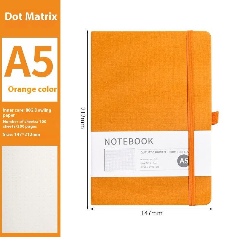 Good-Looking A5 Bandage Office Journal — PU Cloth Cover