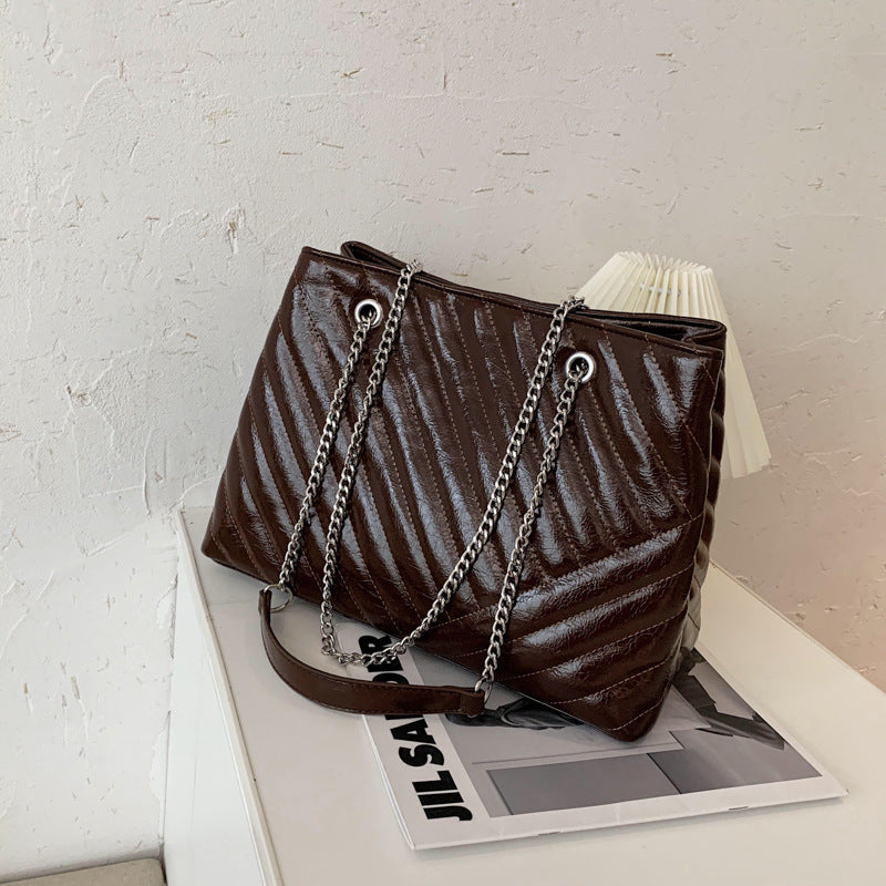 Chain Strap Tote / Crossbody Bag — All-Match Everyday Style