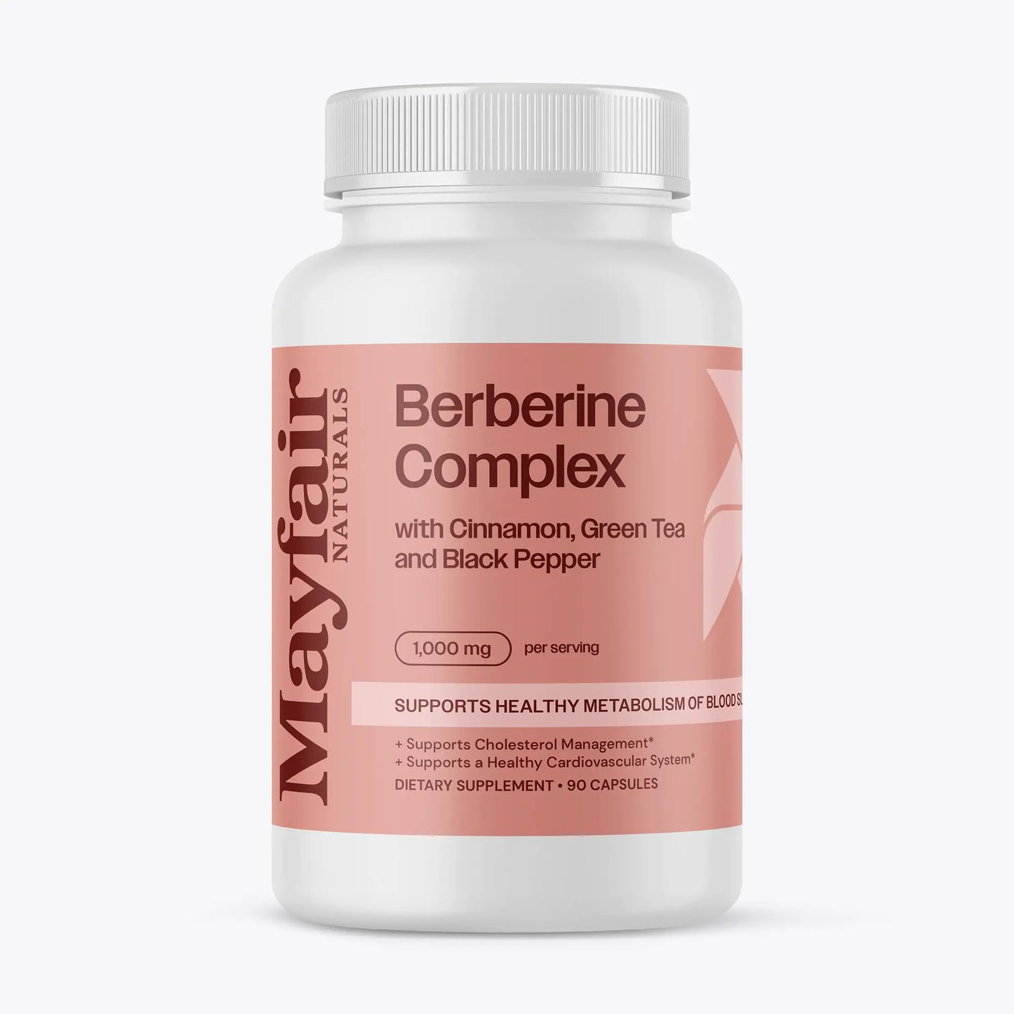 Mayfair Naturals Berberine Complex supplement bottle on a white background