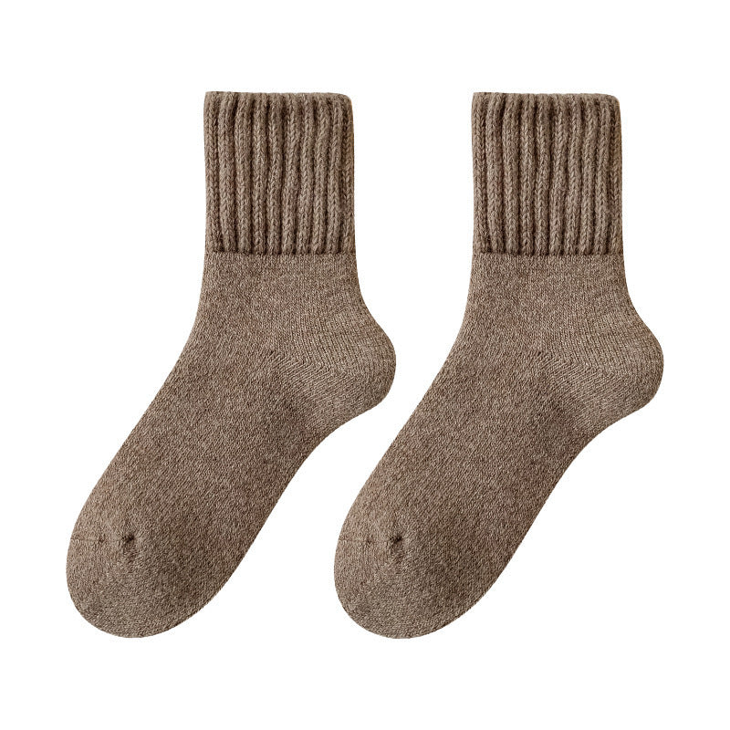 Velvet-Lined Plush Tube Socks — Cozy Thermal Crew Socks
