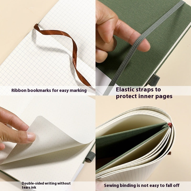 Good-Looking A5 Bandage Office Journal — PU Cloth Cover