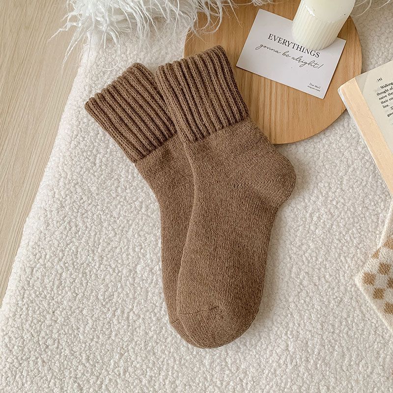 Velvet-Lined Plush Tube Socks — Cozy Thermal Crew Socks