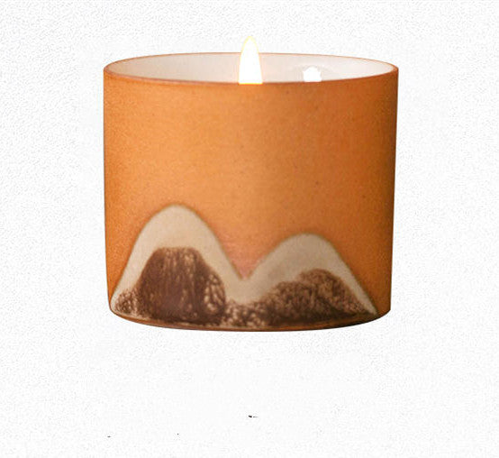 Scenic Ceramics Handcrafted Tea Cup Aromatherapy Candle