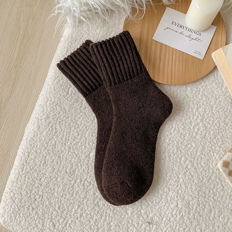 Velvet-Lined Plush Tube Socks — Cozy Thermal Crew Socks