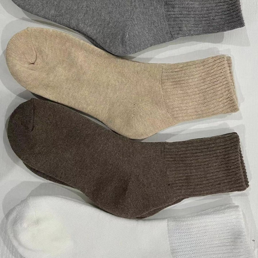 Velvet-Lined Plush Tube Socks — Cozy Thermal Crew Socks