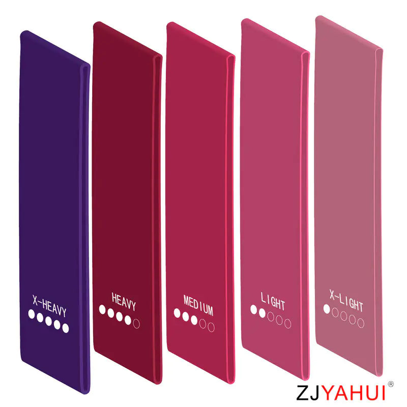 purple to pink resistance bands