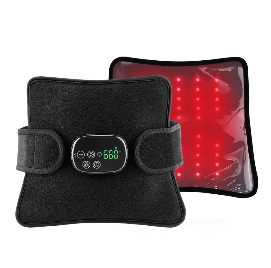 Infrared Red-Light Heating Massage Belt (Adjustable Heat + Vibration)