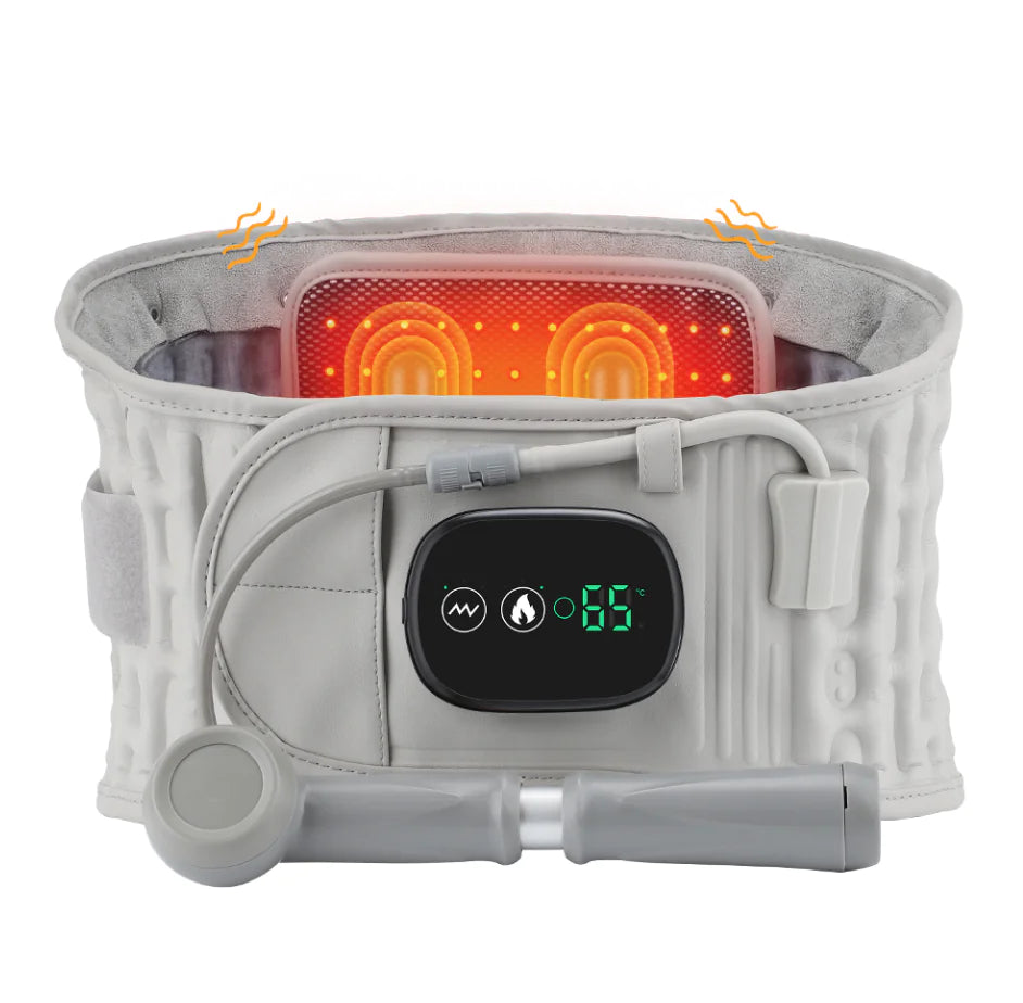 Infrared Red-Light Heating Massage Belt (Adjustable Heat + Vibration)